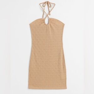 H&M Beige Halterneck Dress
